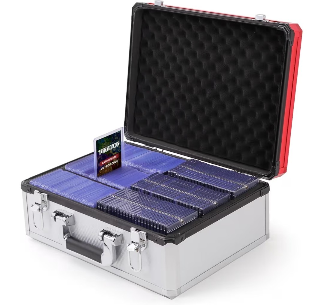 tombert (2025 New Upgrade) Toploader Storage plus Box for 3″ x 4″ 35pt Rigid,…
