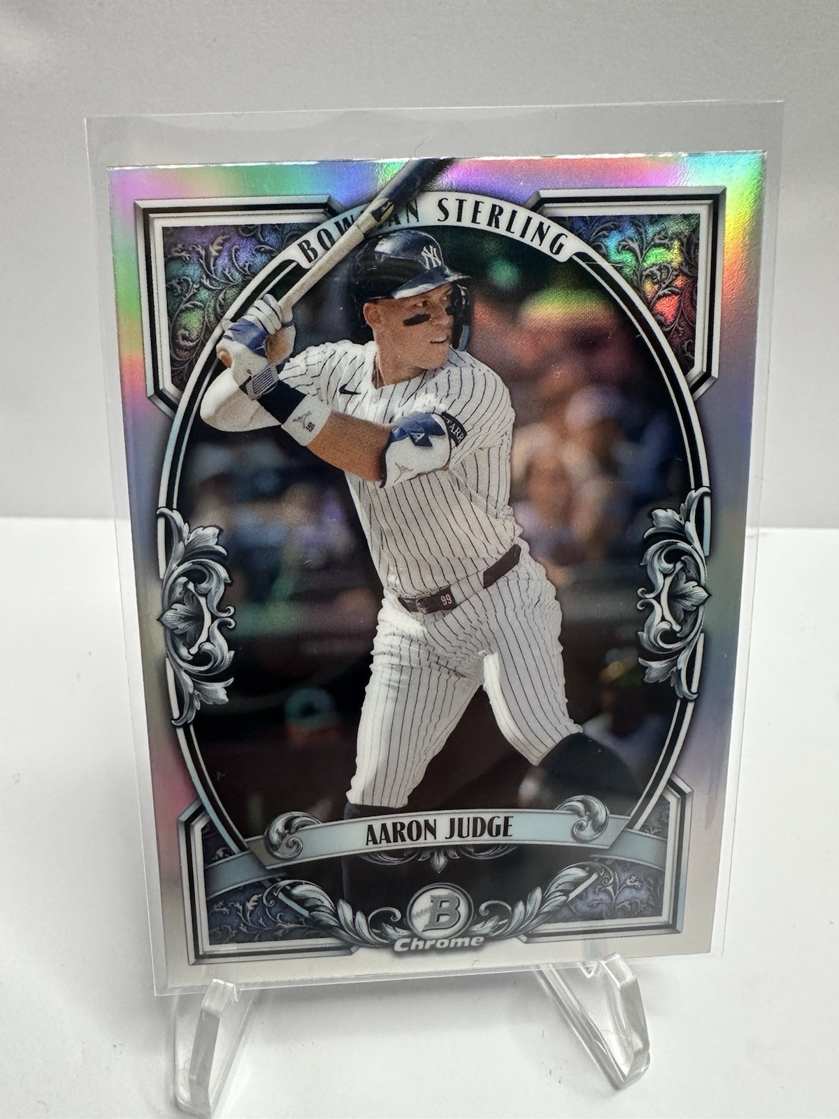 2026 Bowman – Aaron Judge Sterling Chrome Refractor Insert Card #BST-4 Yankees
