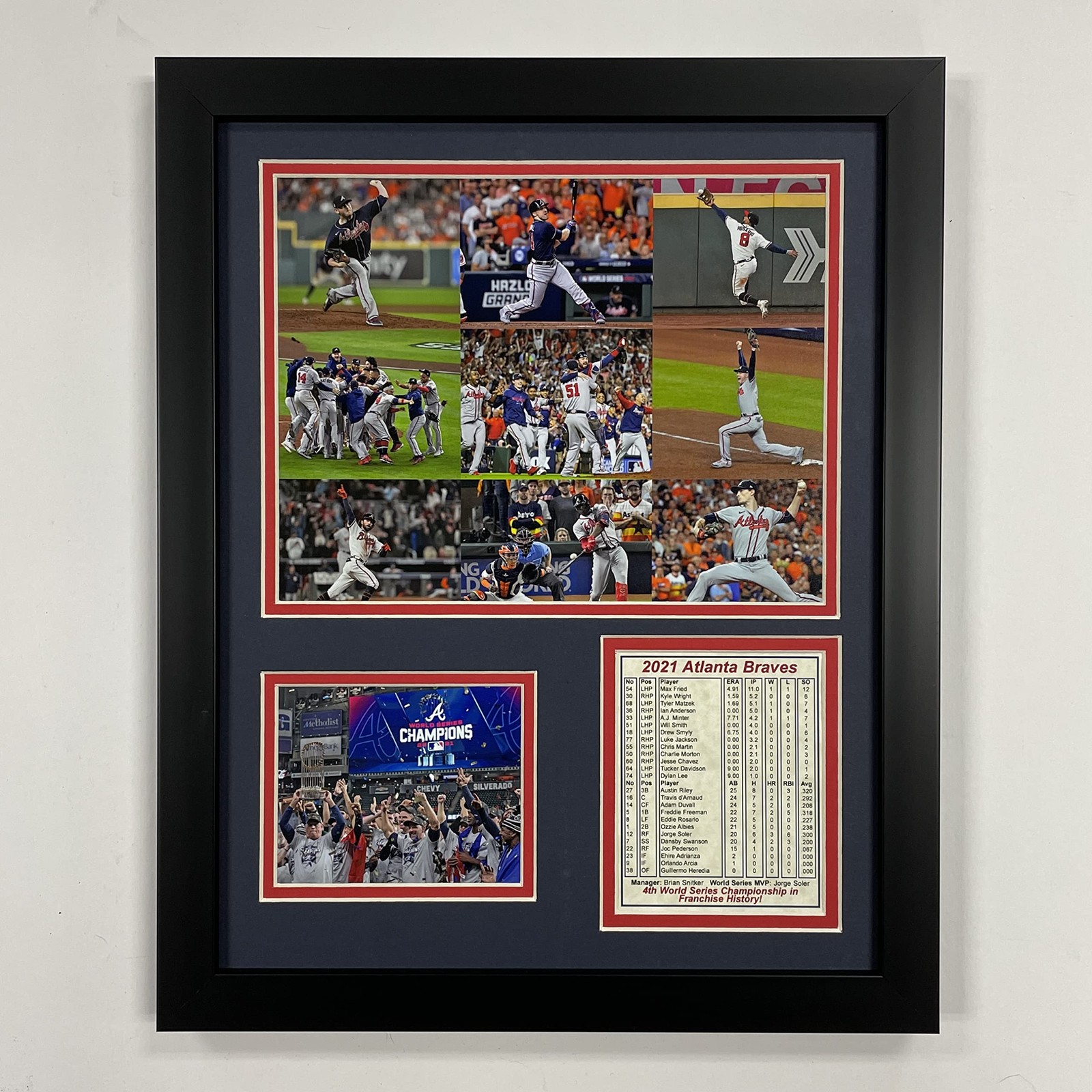 Atlanta Braves | 2021 World Series Champions | 12×15 Framed Photo Collage