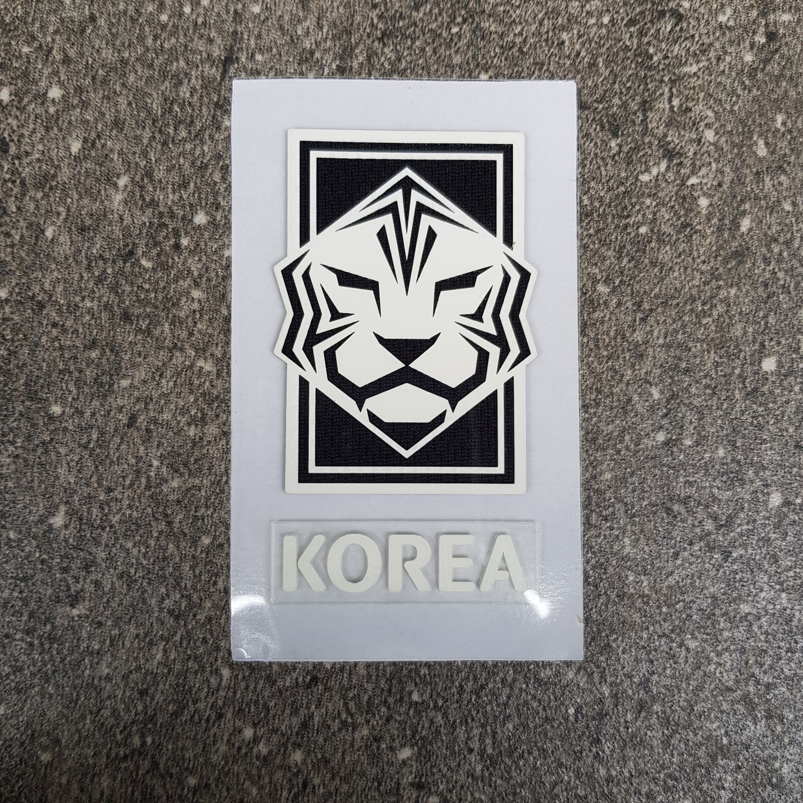 5pcs Korea Crest Badge Patch Iron on Logo For Jersey Pants Jacket Black