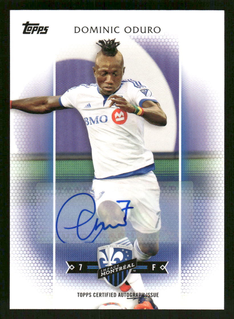 2017 Topps MLS Dominic Oduro Auto Autographs SN,AU #8 Card #/459