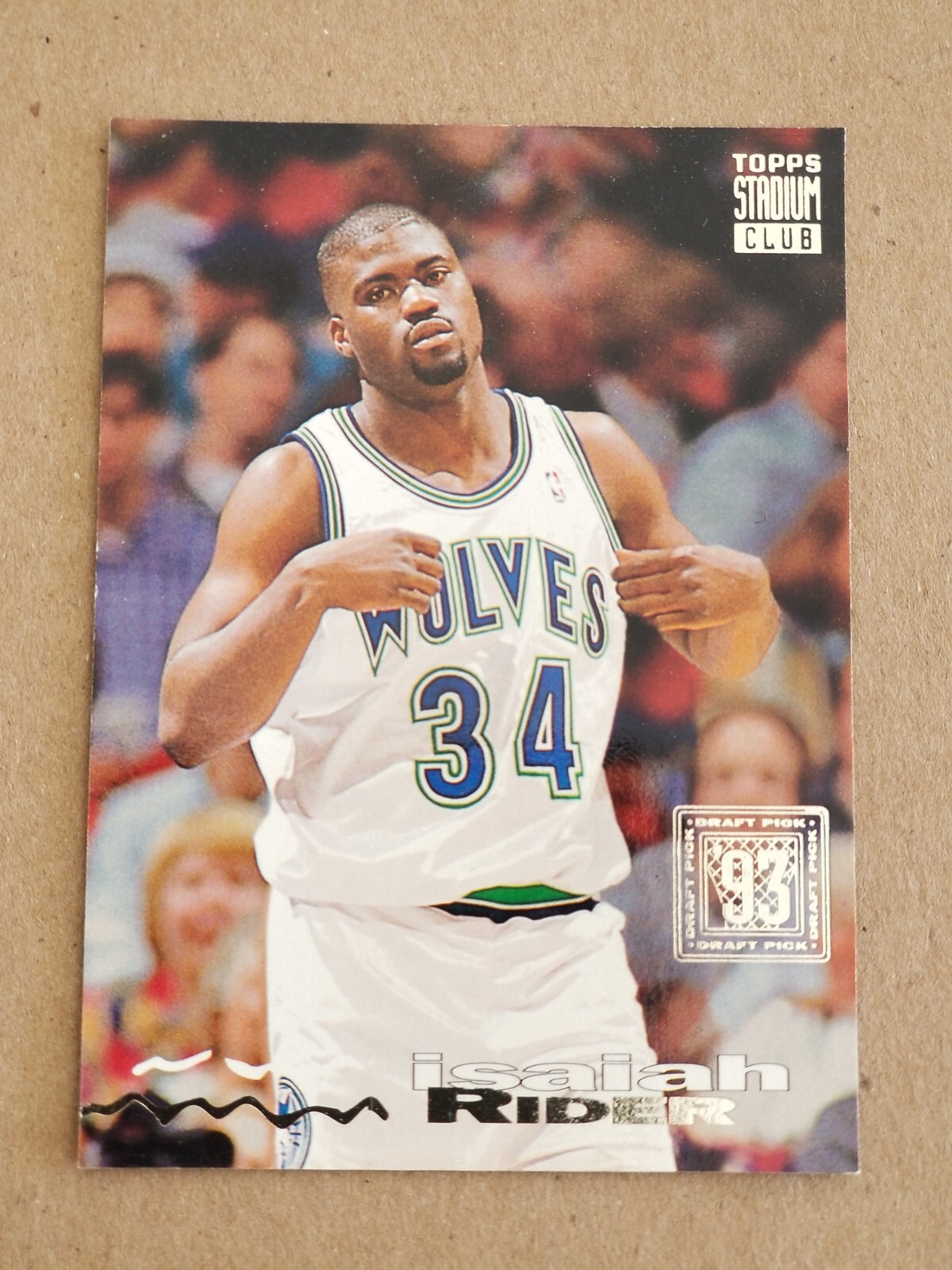 1993-94 Stadium Club #234 Isaiah Rider Minnesota Timberwolves Rookie