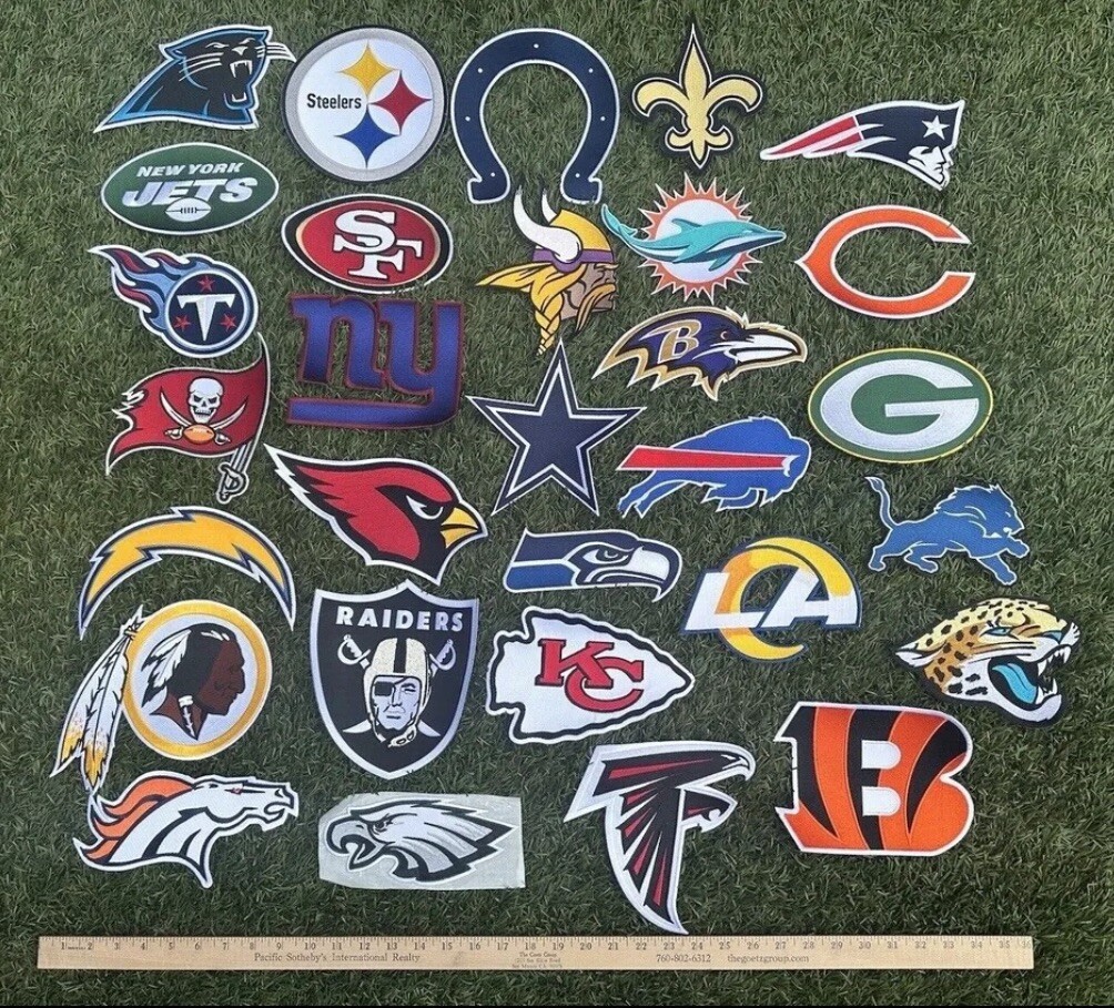 WASHINGTON REDSKINS BIGGEST 9.5” Patch Iron On Embroidered USA Seller
