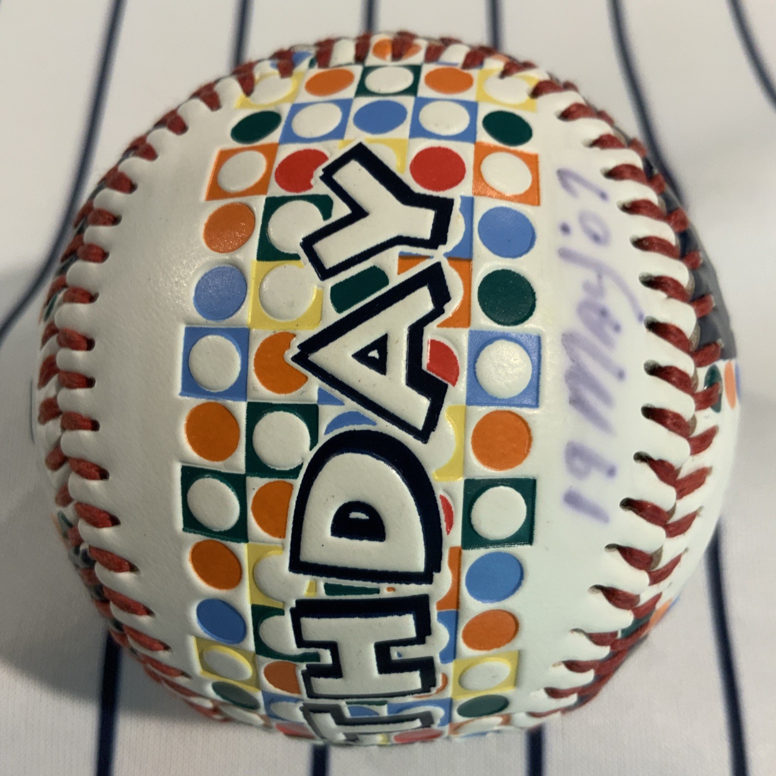 Seattle Mariners Happy Birthday Card (filled In) 2007 Souvenir Baseball Ball