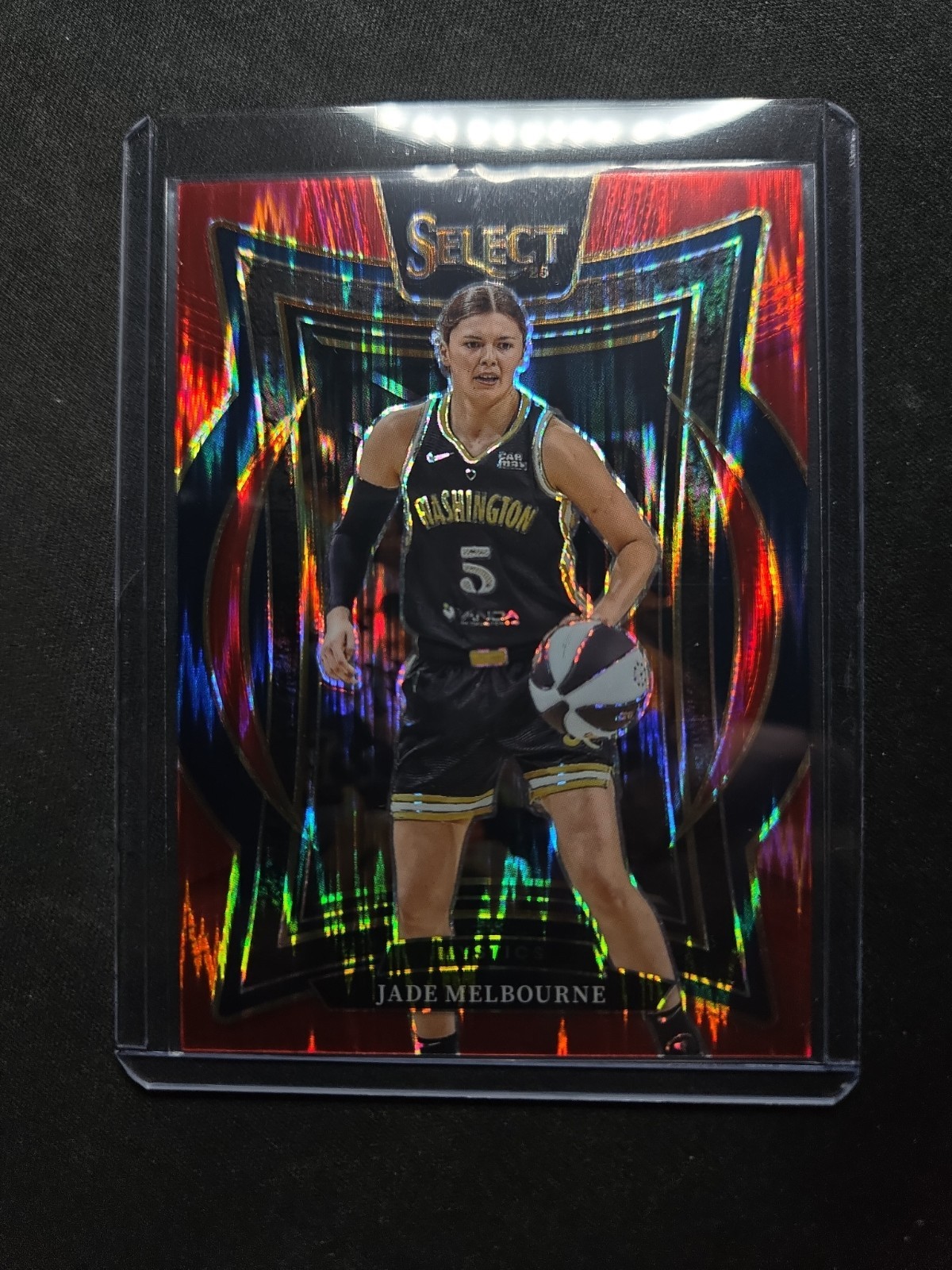 JADE MELBOURNE /349 2025 Panini Select WNBA Red Flash Concourse #3 Mystics