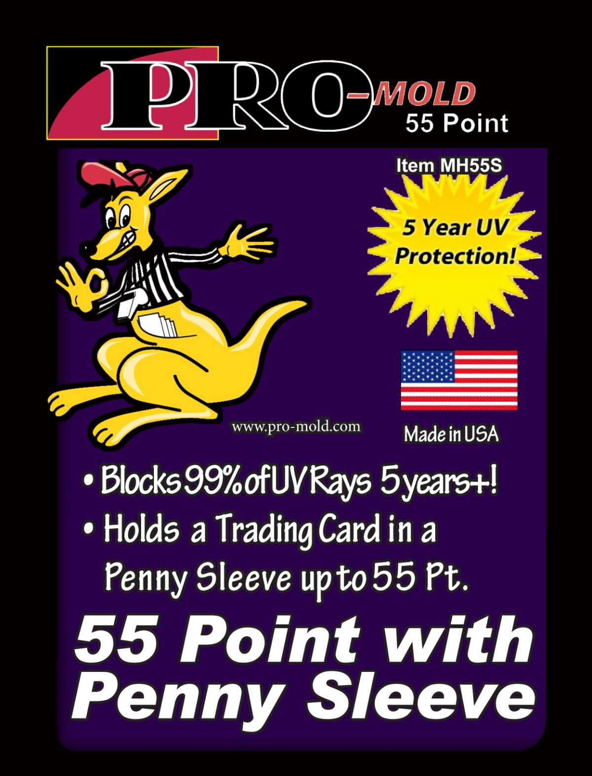 10 Pro-Mold 55PT Mag Card Holders w Penny Sleeve MH55S – Free Shipping Always!