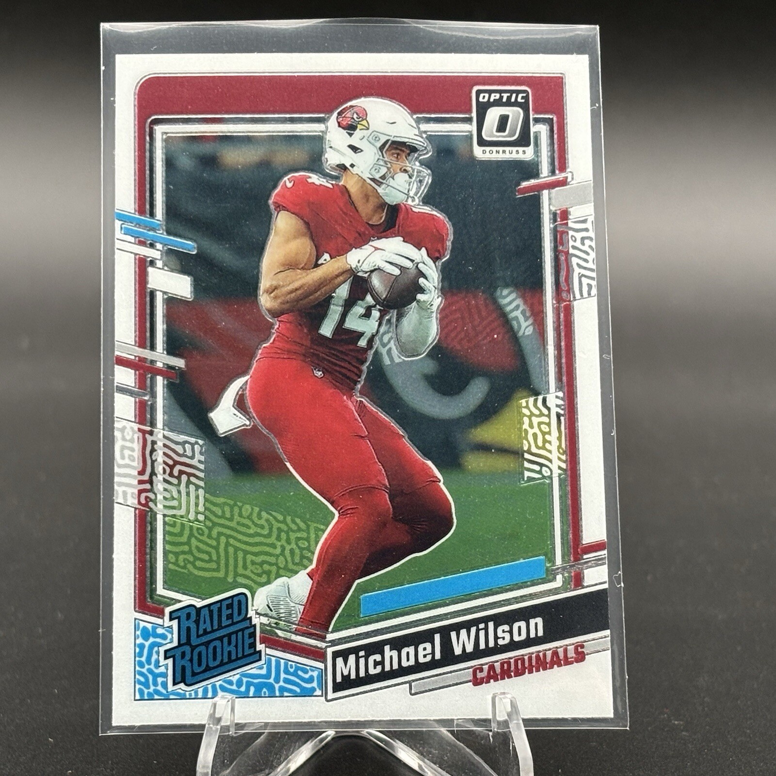 Michael Wilson RC 2023 Donruss Optic Rated Rookie Arizona Cardinals #204