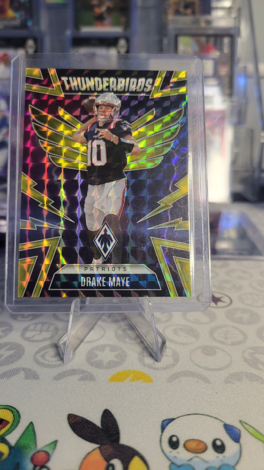 2025 Panini Phoenix – Thunderbirds Drake Maye #35 Yellow Pyramids /149