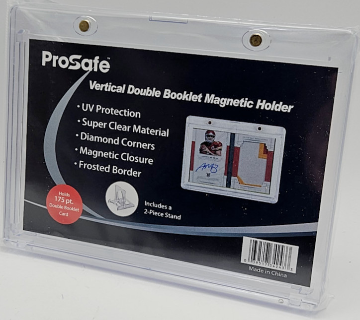 Pro Safe Magnetic Vertical Double Booklet Card Holder One Touch 175pt 34243