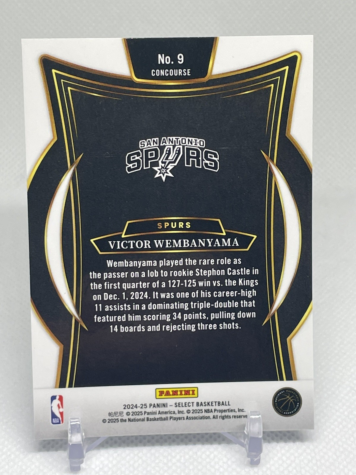 🔥2024-25 Panini Select – Victor Wembanyama #9 Blue Prizm Spurs🔥
