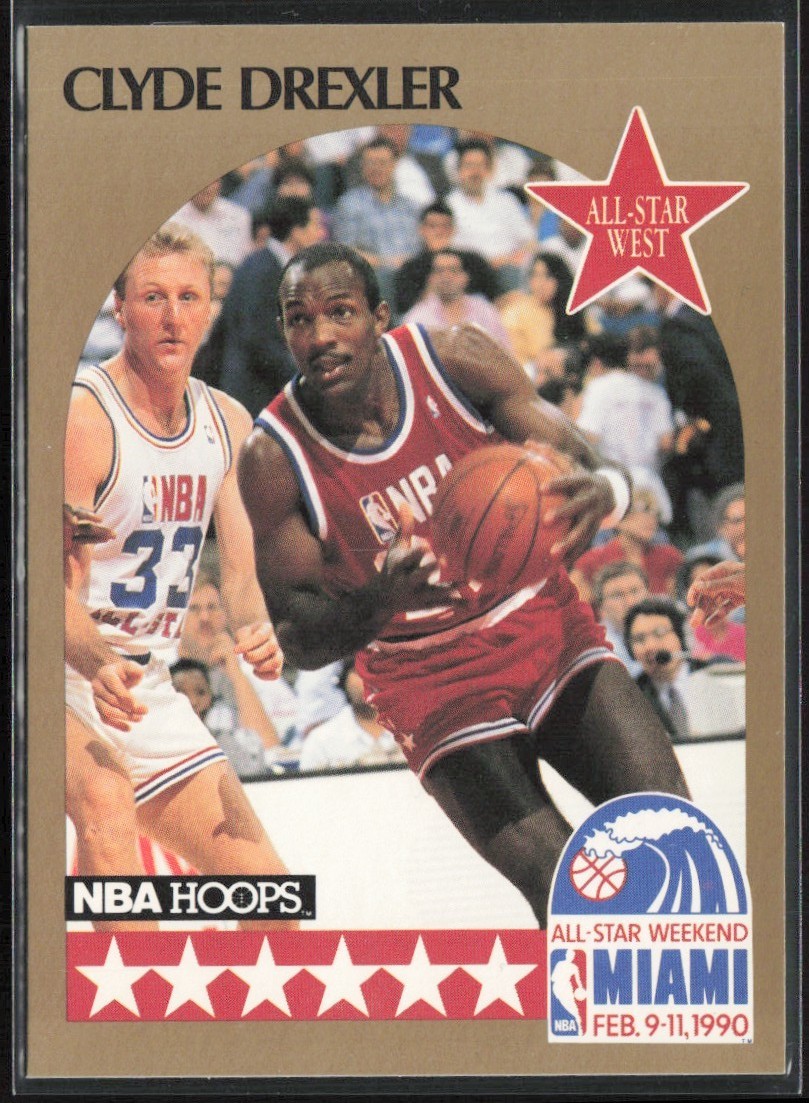 1990-91 Hoops Clyde Drexler Portland Trail Blazers #16