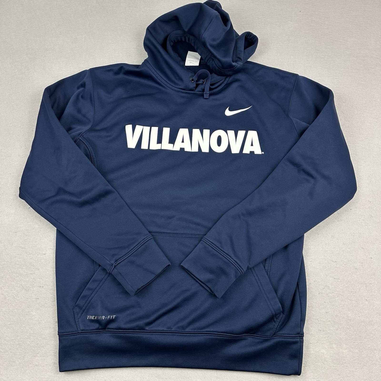 Villanova Wildcats Hoodie Men Medium Blue Solid Nike NCAA Pullover Therma Fit M