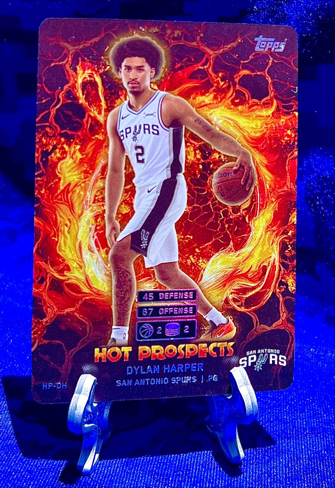 DYLAN HARPER 2025 Topps Hot Prospects HOLO FOIL #HP DH rookie SPURS