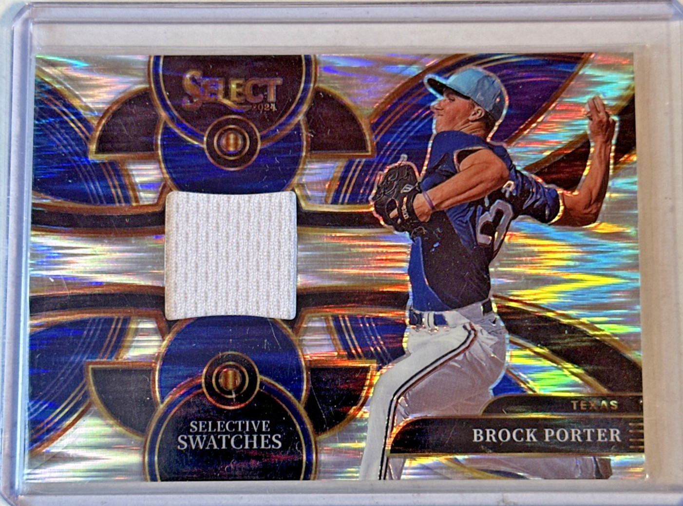 Brock Porter 2024 Panini Select Flash Prizm Selective Swatches #SS-BP (MEM)