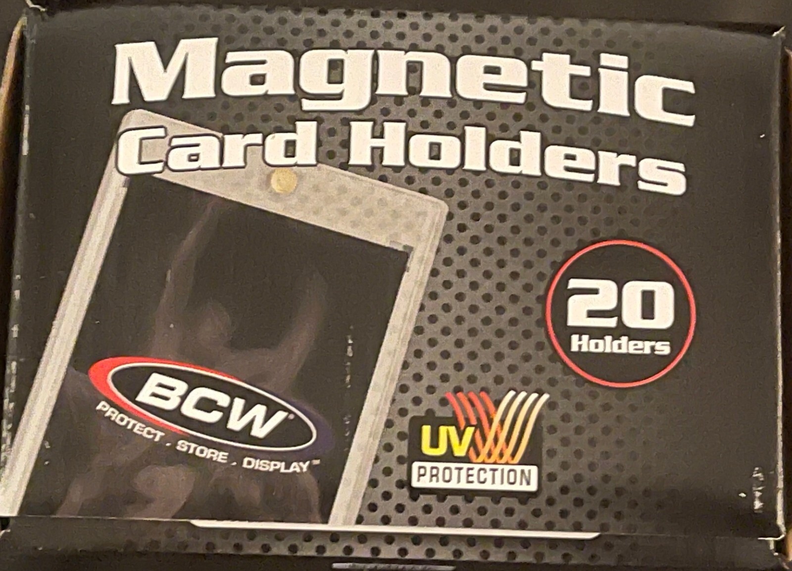 BCW Brand 35pt Magnetic One Touch Box of 20 Holders UV 1-MCH-35- Free Shipping!