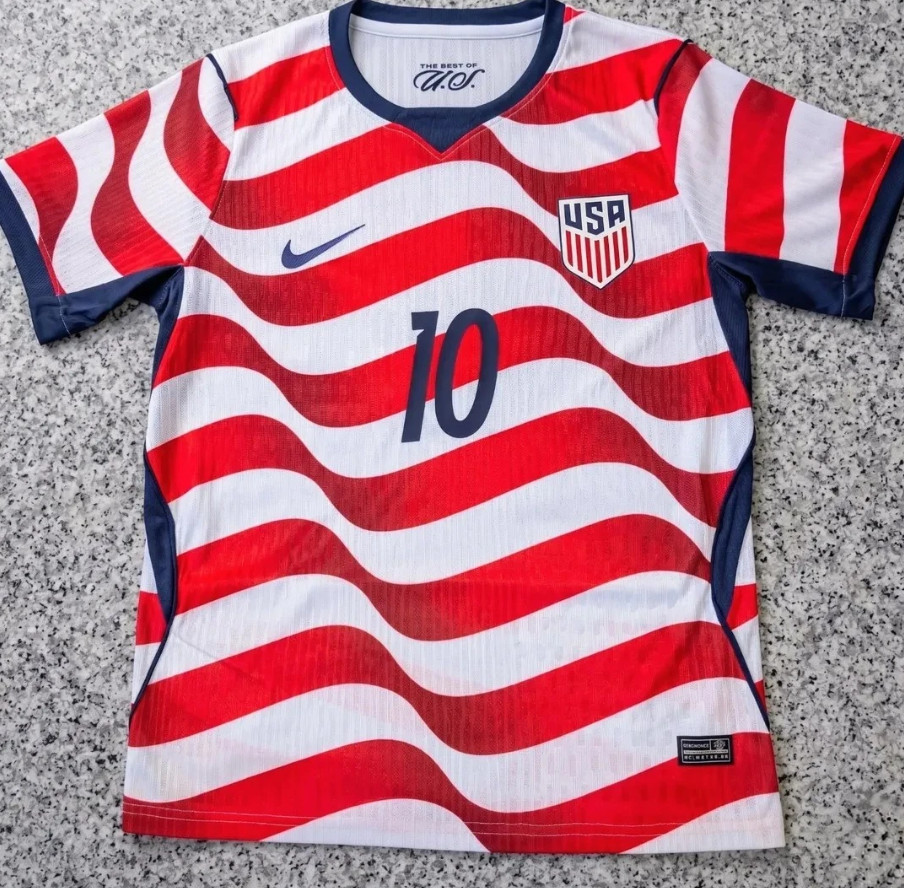 Preorder New Product Launch – USA Team Pulisic No. 10 Soccer Jersey S-4XL