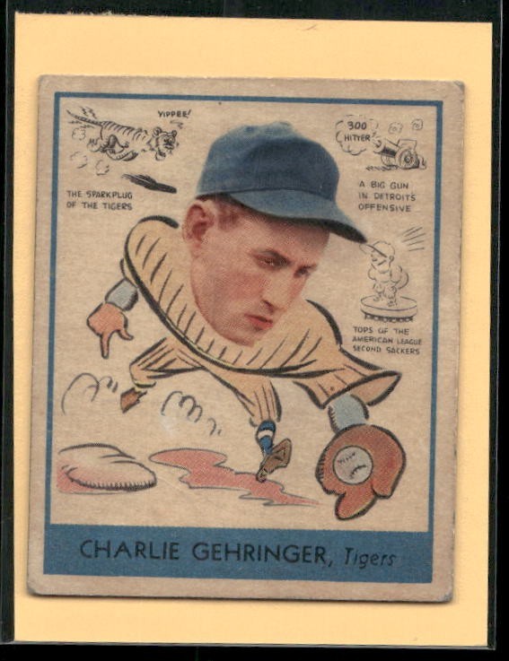 SOLID GD+/- R323 CHARLIE GEHRINGER HOF 1938 GOUDEY HEADS-UP #265 READ TPHLC-9385