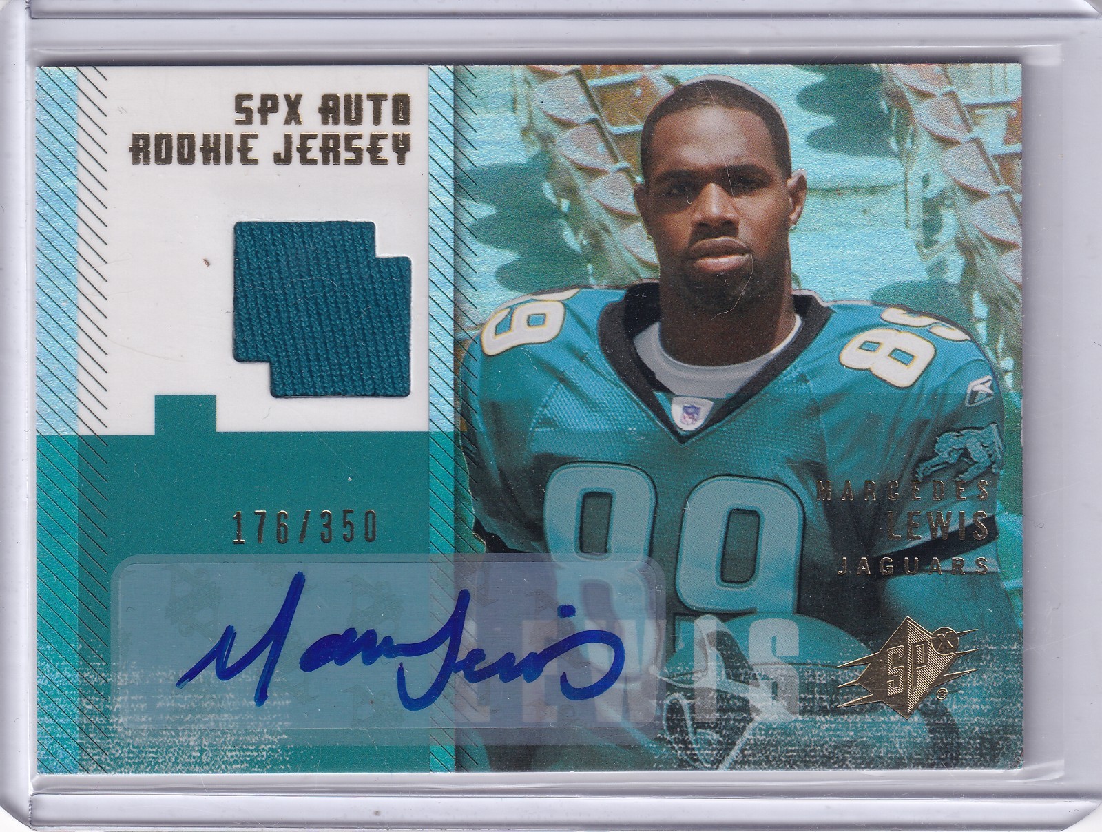 Marcedes Lewis 2006 Upper Deck Spx Gold Rpa Rc Auto (176/350)