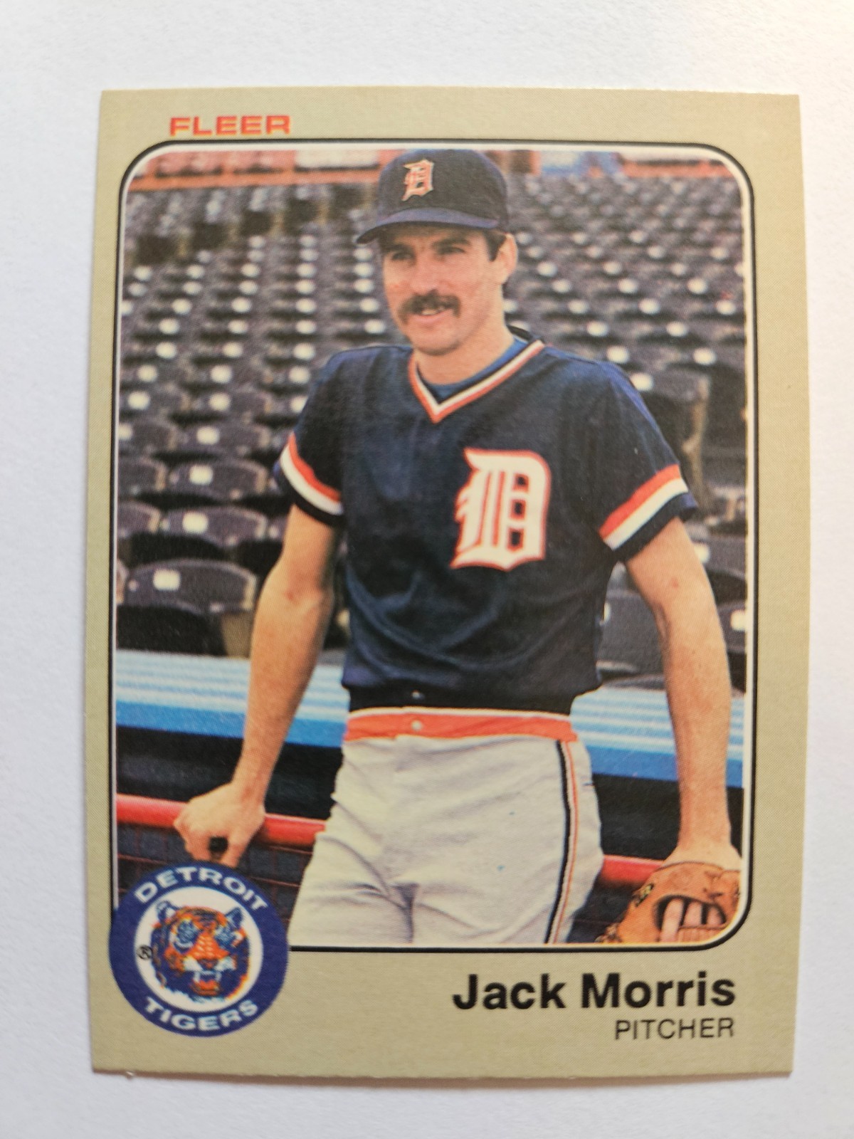 1983 FLEER JACK MORRIS #336 NM