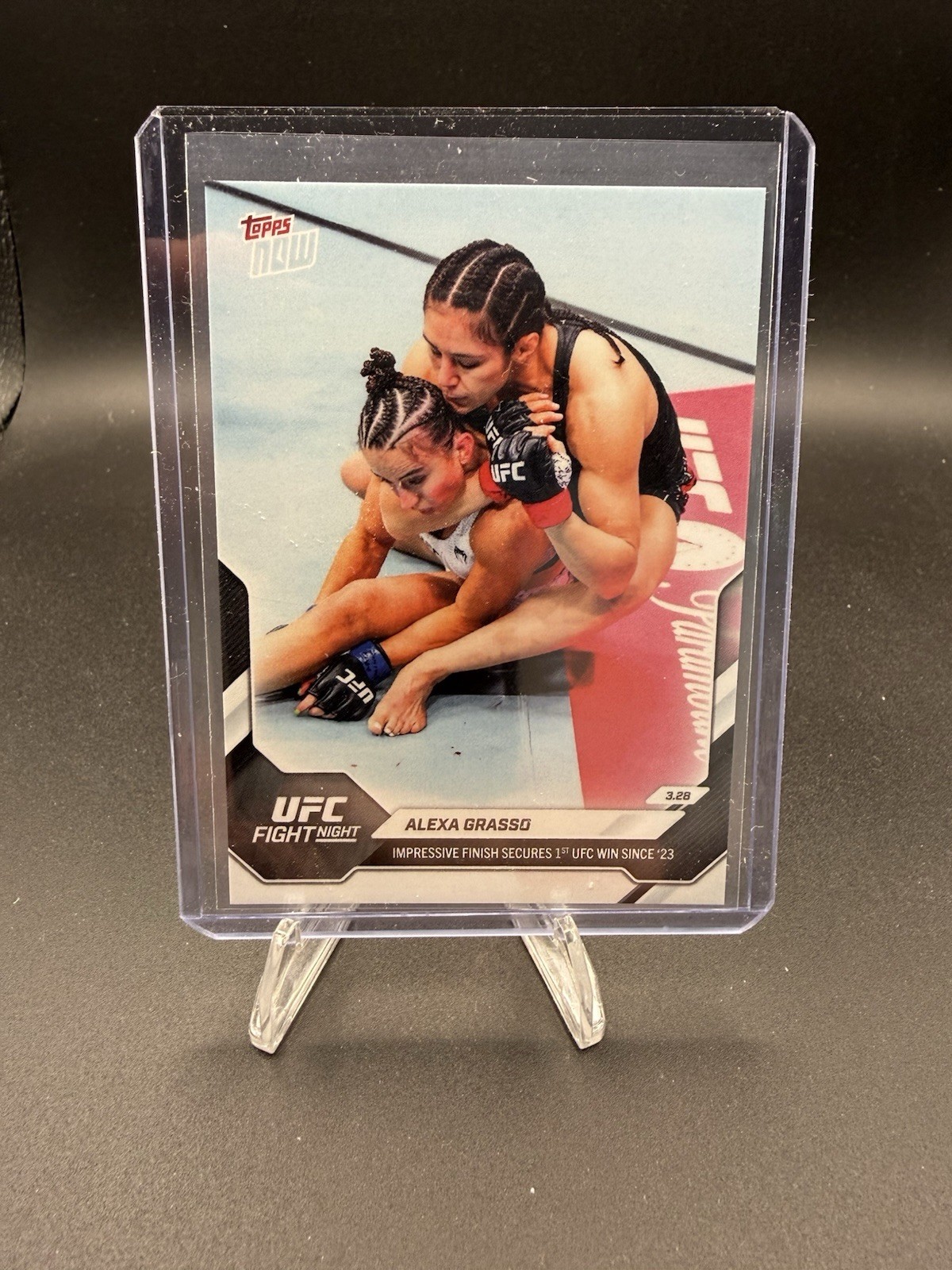 2026 Topps Now UFC Alexa Grasso Maycee Barber KO CHOKE #11 Fight Night Knock Out