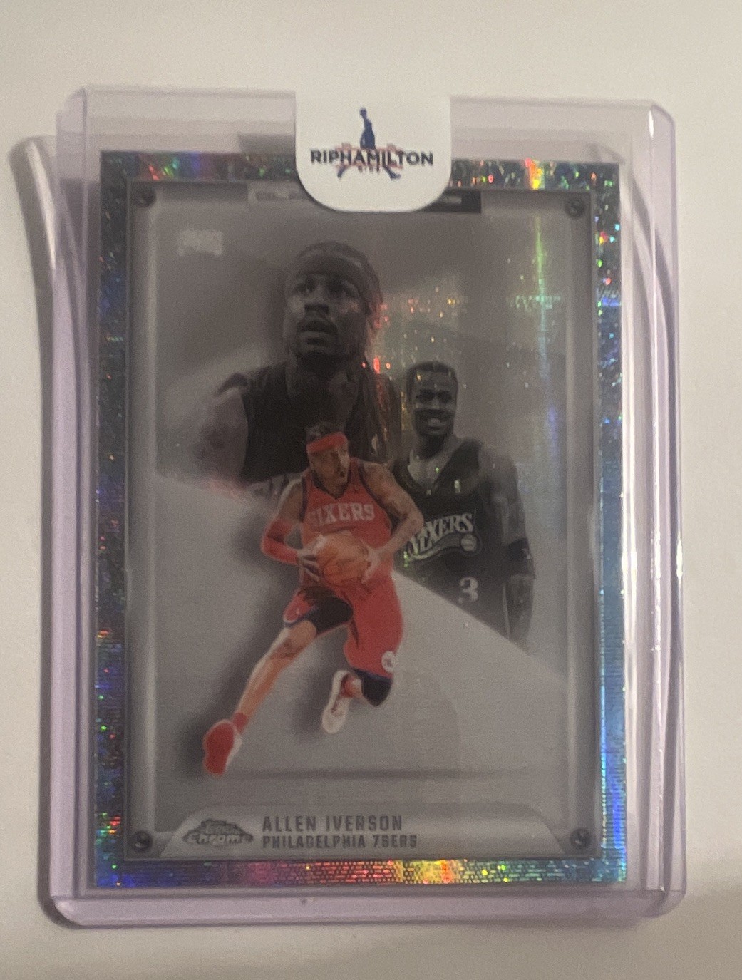 Topps 2025-26 Topps Chrome Glass Canvas Allen Iverson GC-12 76ers Insert