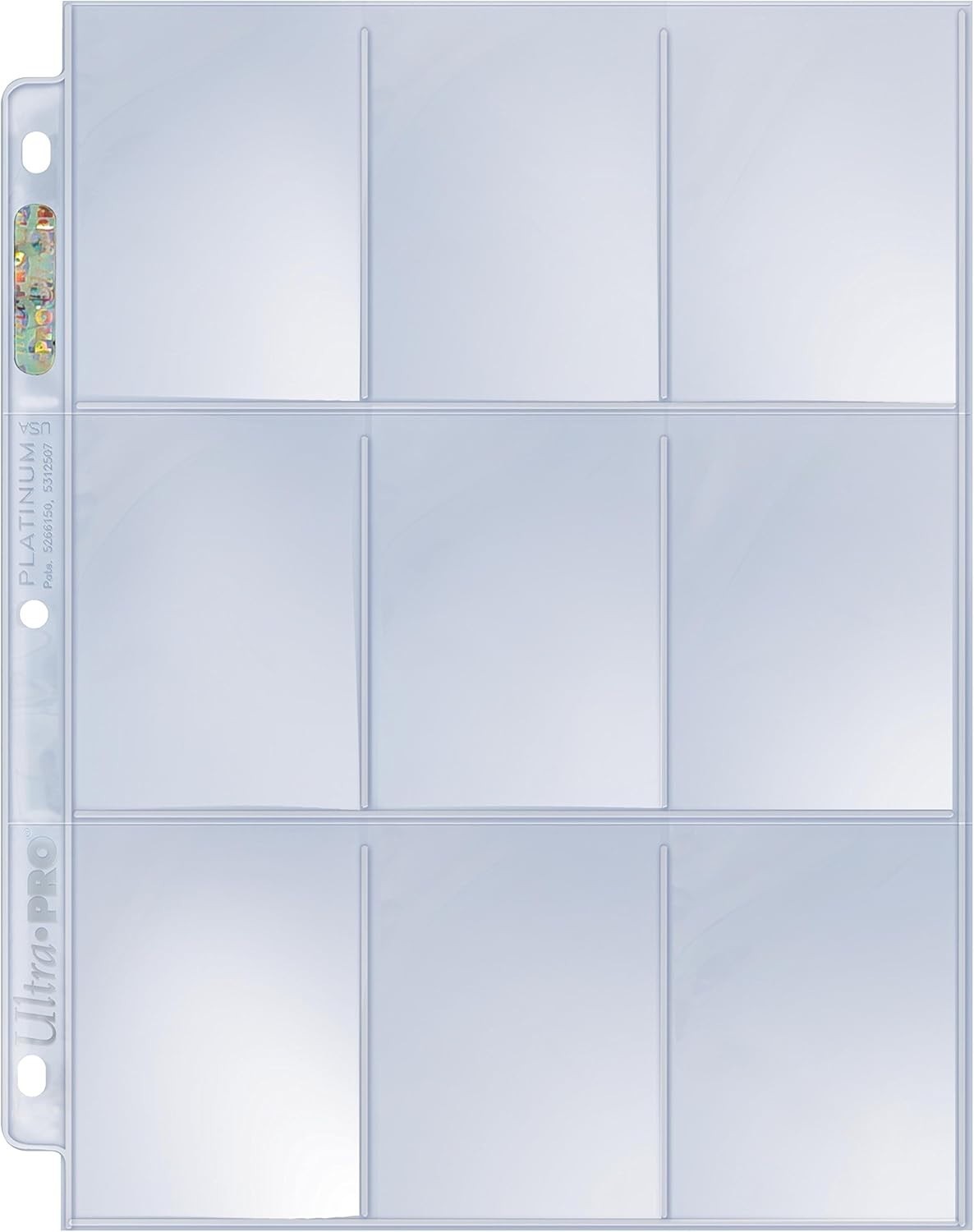 Trading Card Pages Plastic 9 Pocket 100ct Binder Sleeves Protect Storage