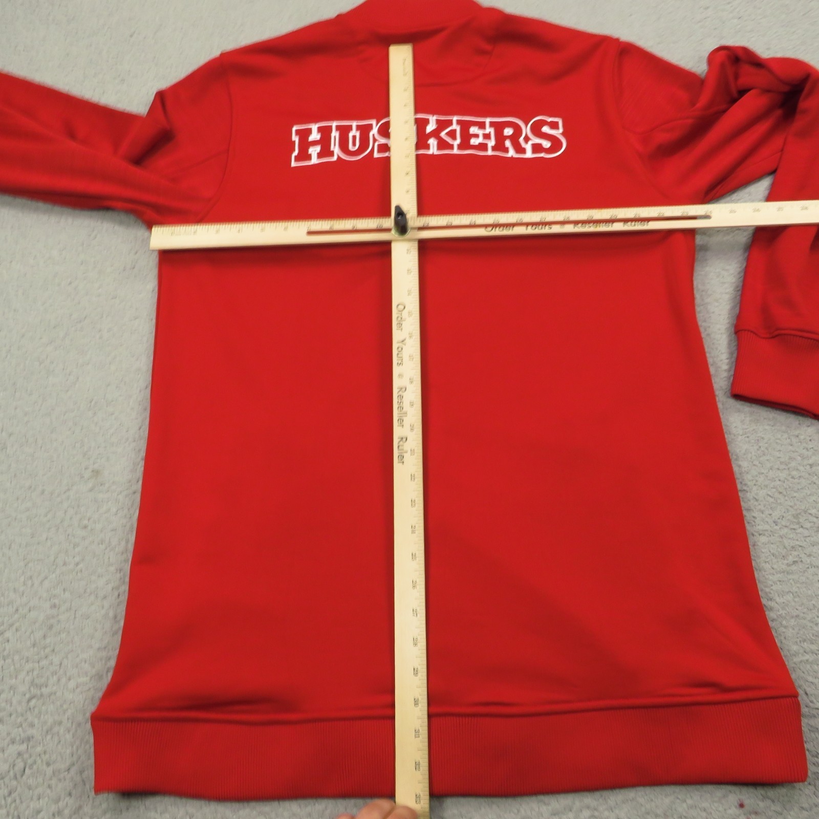 Nebraska Cornhuskers Jacket Mens Large Player Issued Huskers Warmup Shoot Around