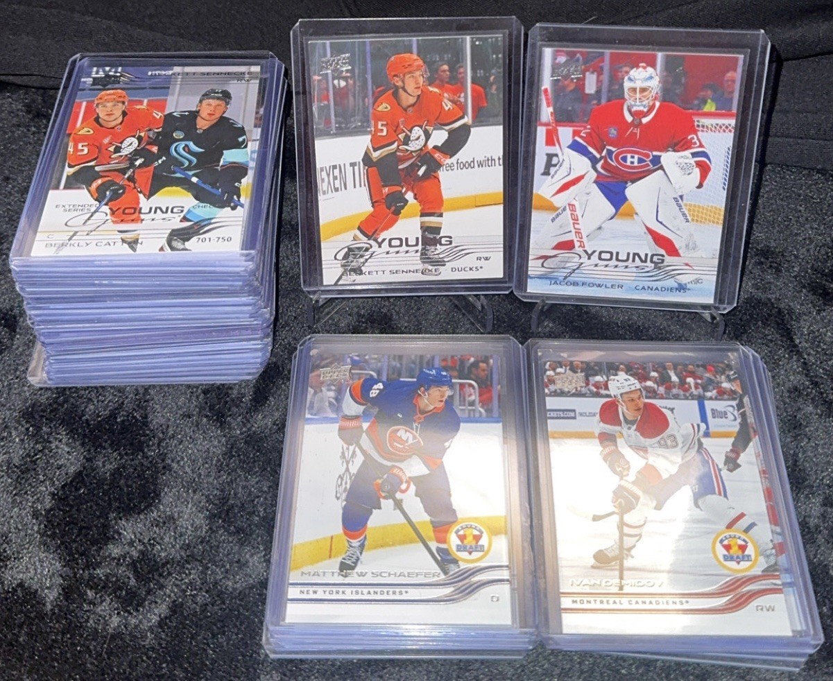 2025-26 Upper Deck Extended Series Full Young Guns & Draft Day Set #701-750