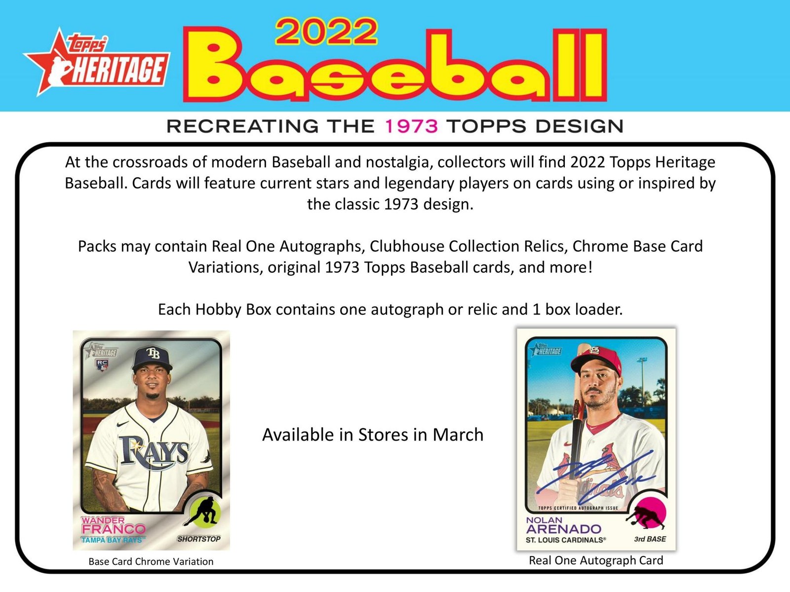 2022 TOPPS HERITAGE BASEBALL HOBBY BOX