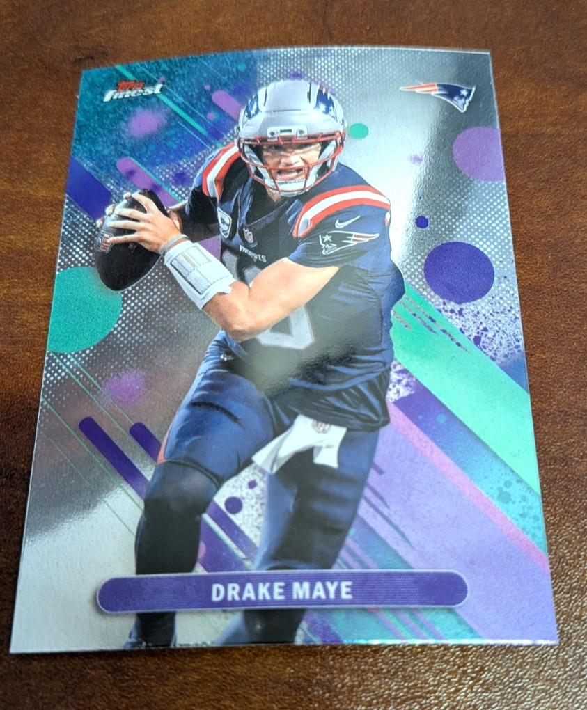2025 Topps Football Finest- Drake Maye Common- New England Patriots