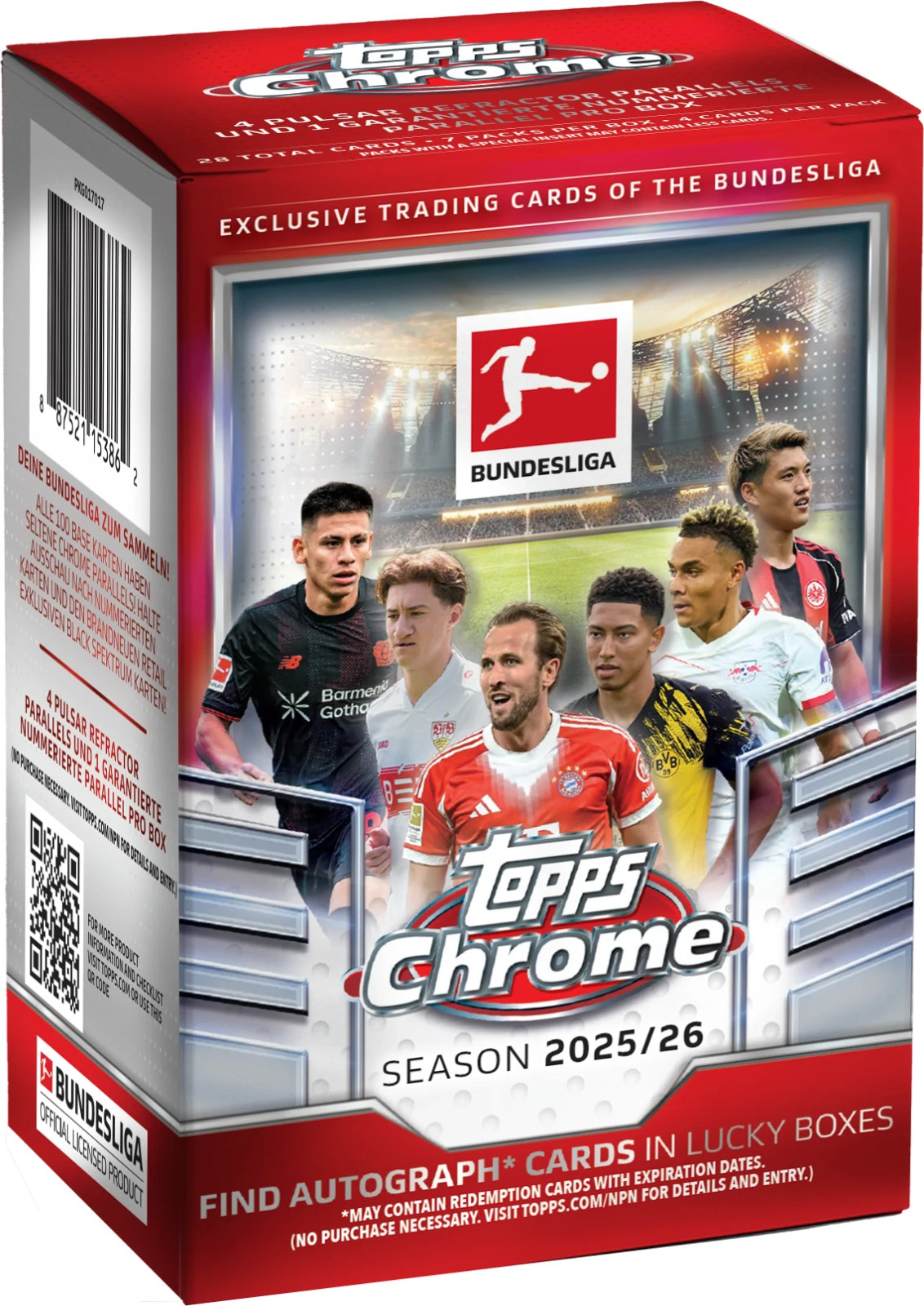 Topps Chrome Bundesliga 2025/26 Value Box Brand New QTY