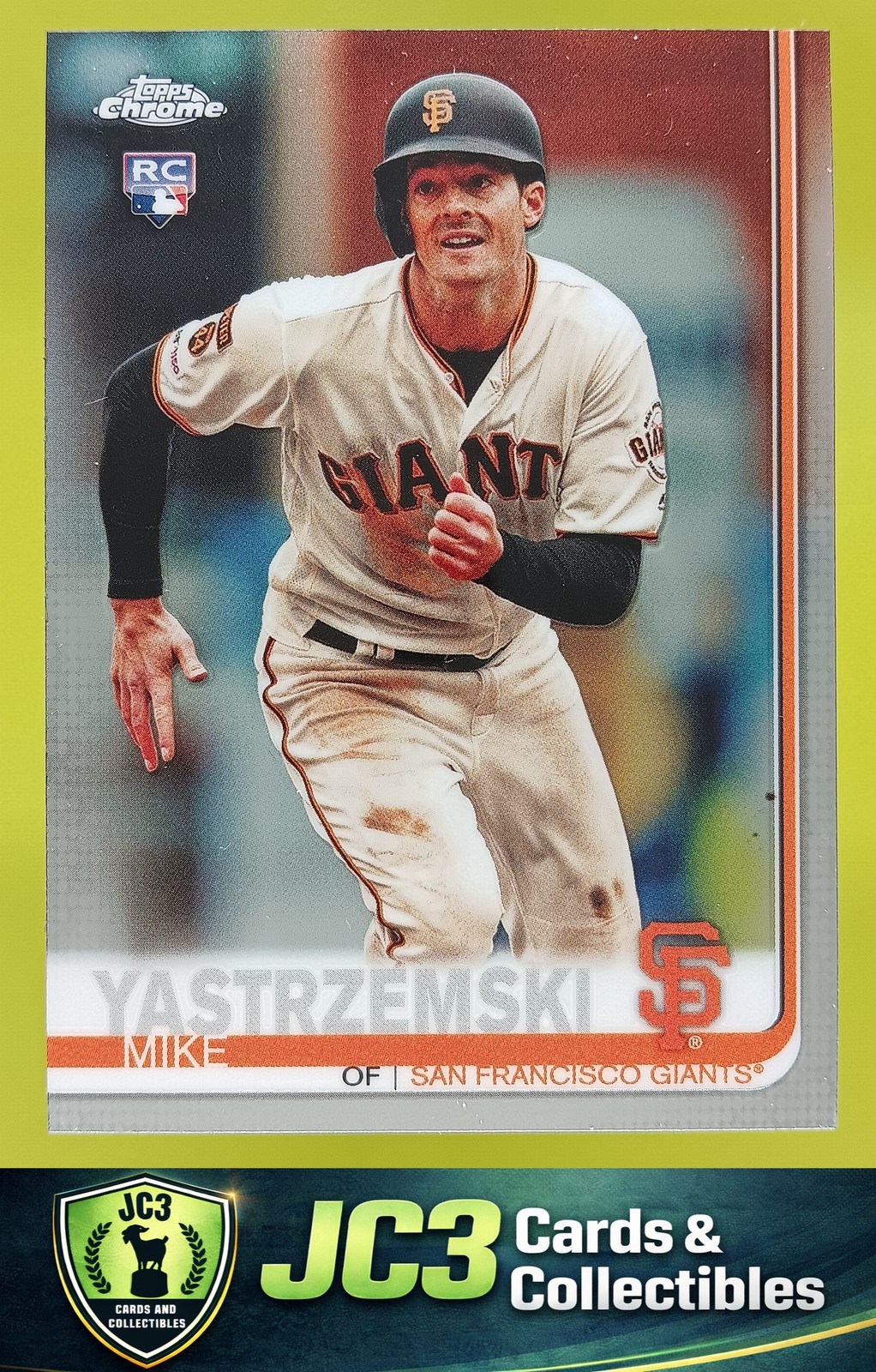 2019 Topps Chrome Update Mike Yastrzemski #49 San Francisco Giants Rookie