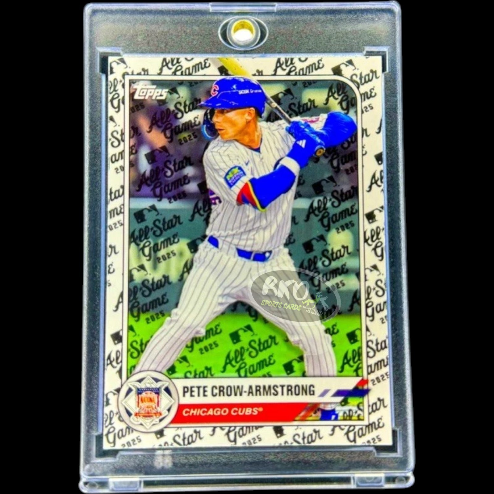 Pete Crow-Armstrong RARE LOGOFRACTOR FOIL INVESTMENT CARD TOPPS CUBS MINT MVP