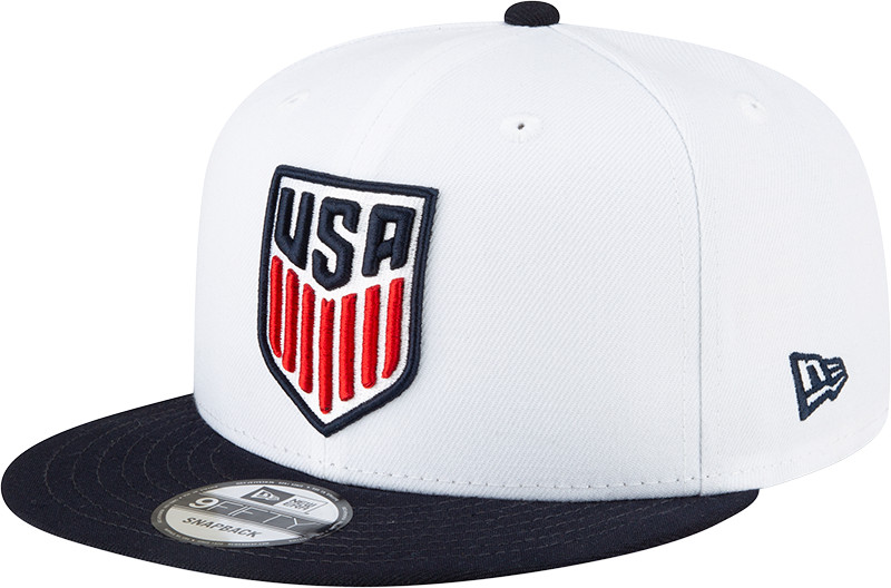 Authentic New Era MLS USA Soccer 9FIFTY Snap-back Hat Cap – White/Navy OEM