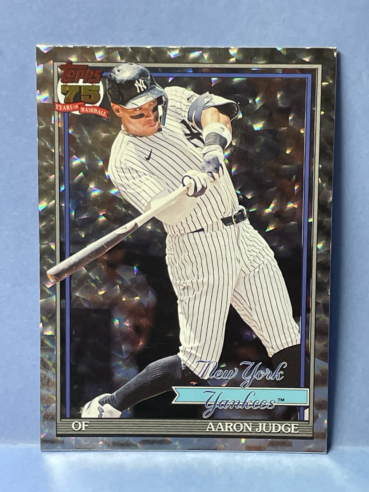 2026 Topps Series 1 AARON JUDGE 1991 75th CRACKLE FOIL T91-34 New York Yankees
