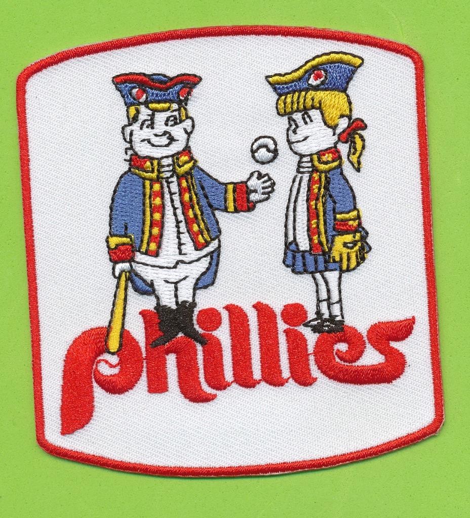 3-1/8″ x 3-1/2″ Embroidered Patch Retro – Philadelphia Phillies (1976-1980)