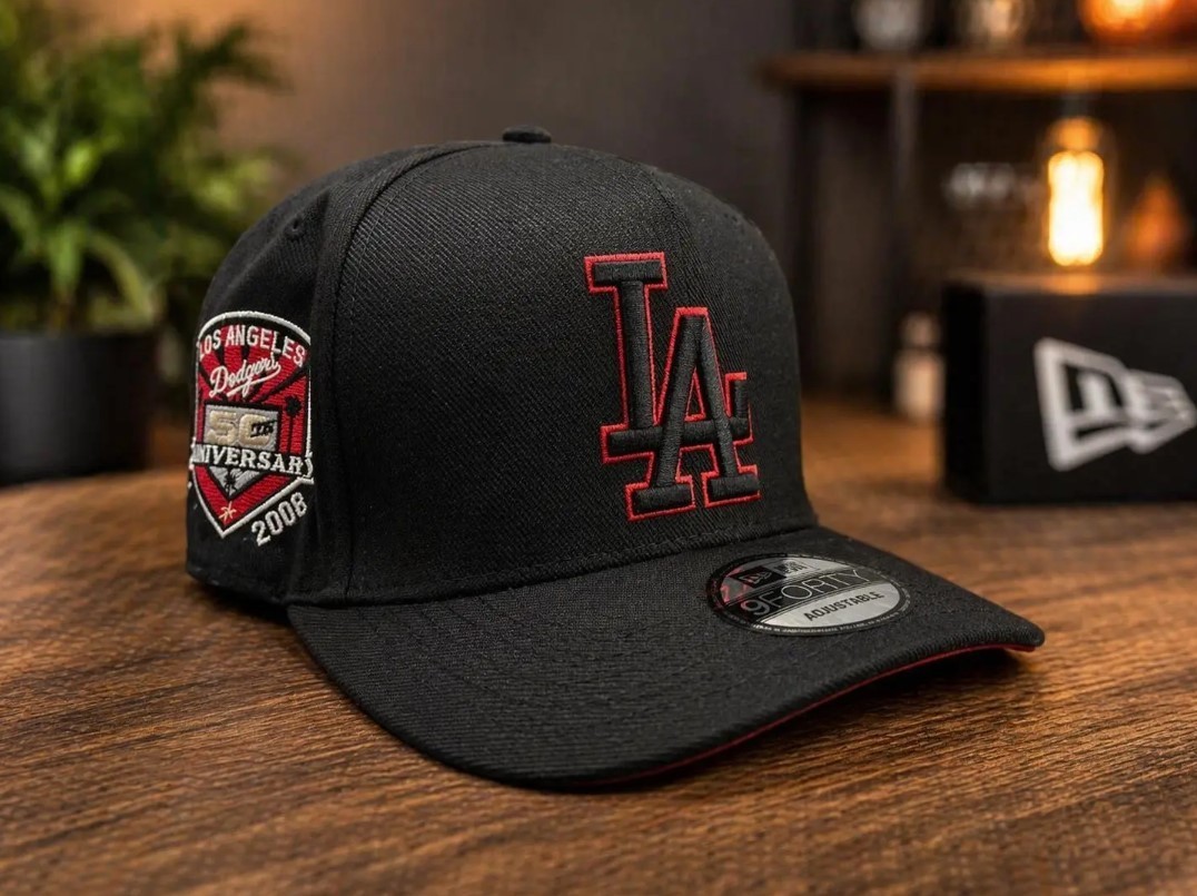 New Era Fitted Hat Dodgers Yankees Baseball Cap Side Patch 59FIFTY 9FORTY USA!