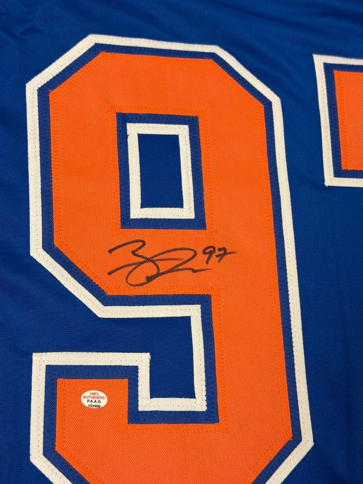 Connor Mcdavid Edmonton Oilers Signed Hockey Jersey COA