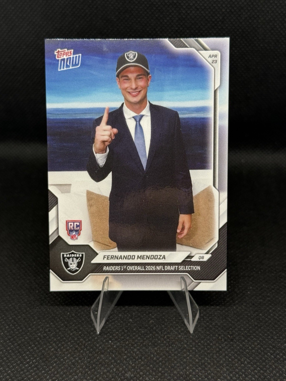 2026 Topps Now Fernando Mendoza RC #FMEN #1 Draft Pick – In Hand – Ready To Ship