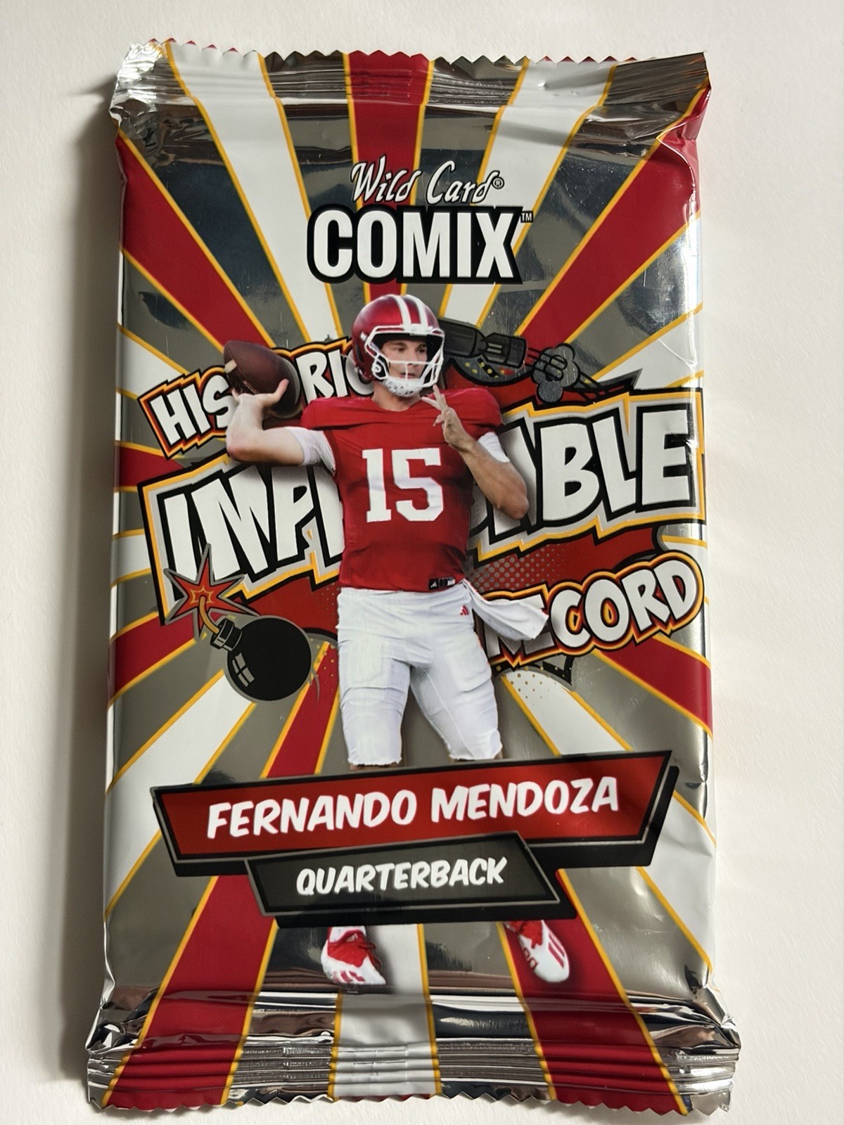 Fernando Mendoza 2025 Wild Card Comix Rookie Factory Sealed Pack #d/5 Or Less