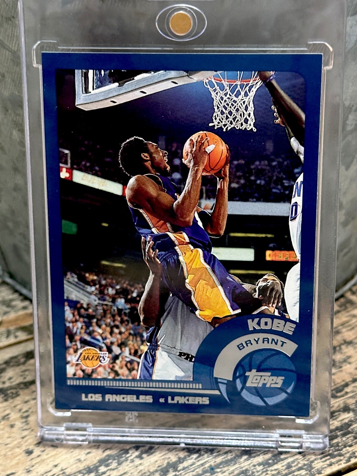 Kobe Bryant Card Rare Topps Chrome Silver Foil RARE AUTHENTIC LAKERS JERSEY #8