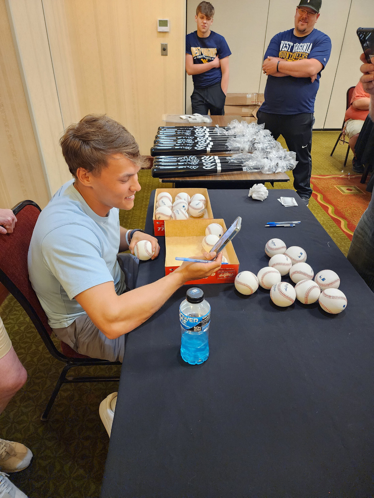 JJ Wetherholt Autographed OMLB Baseball Inscribed Go Mountaineers PROVA COA