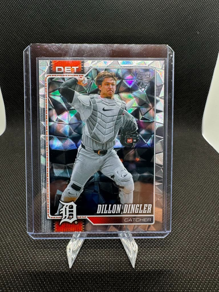 2026 Topps Series 2 Dillon Dingler Silver Crackle Foil #351 Tigers RC