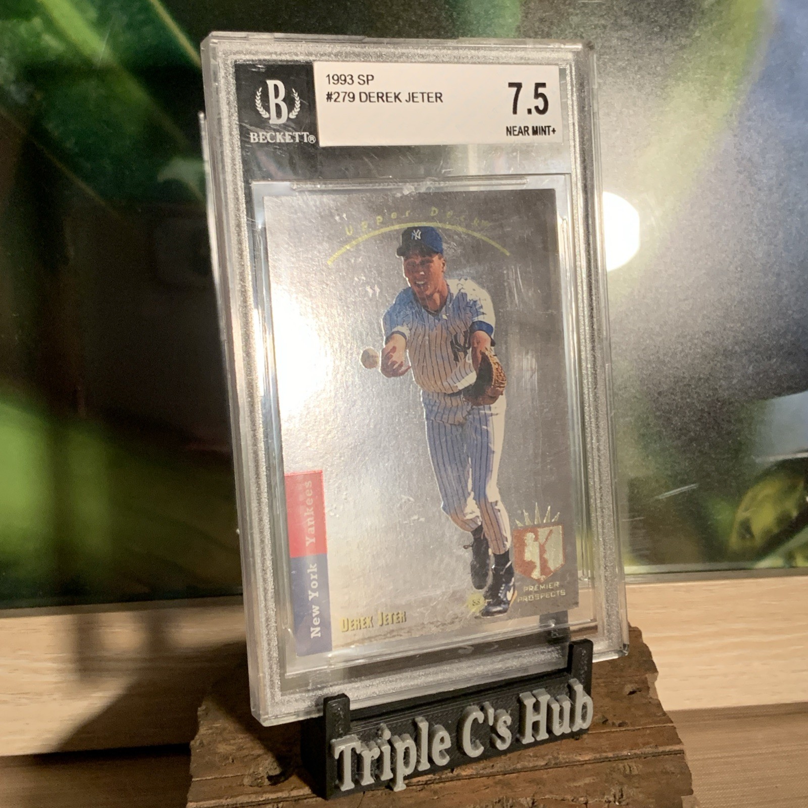 1993 Upper Deck SP DEREK JETER Foil #279 RC Prospects BGS 7.5 w/ Sub grades