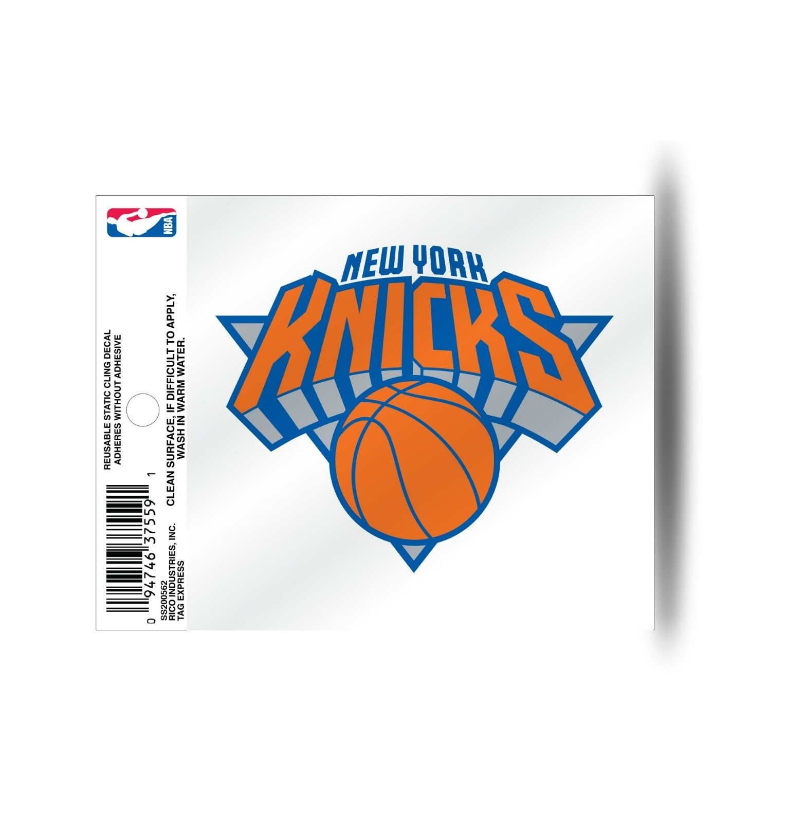 New York Knicks Logo Window Cling Decal NEW! 3×4 Inches Free Shipping!