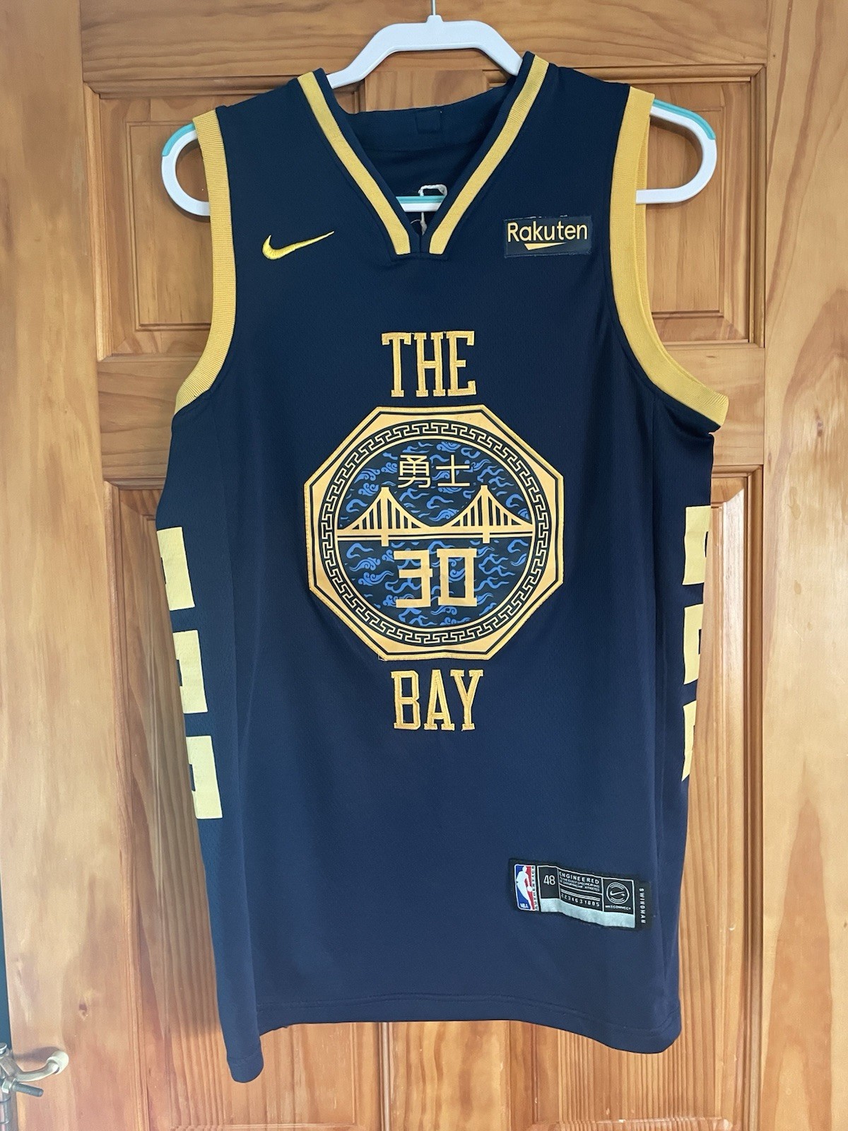 Navy Blue Nike STEPHEN CURRY Chinese New Year Basketball Jersey, Size: 50