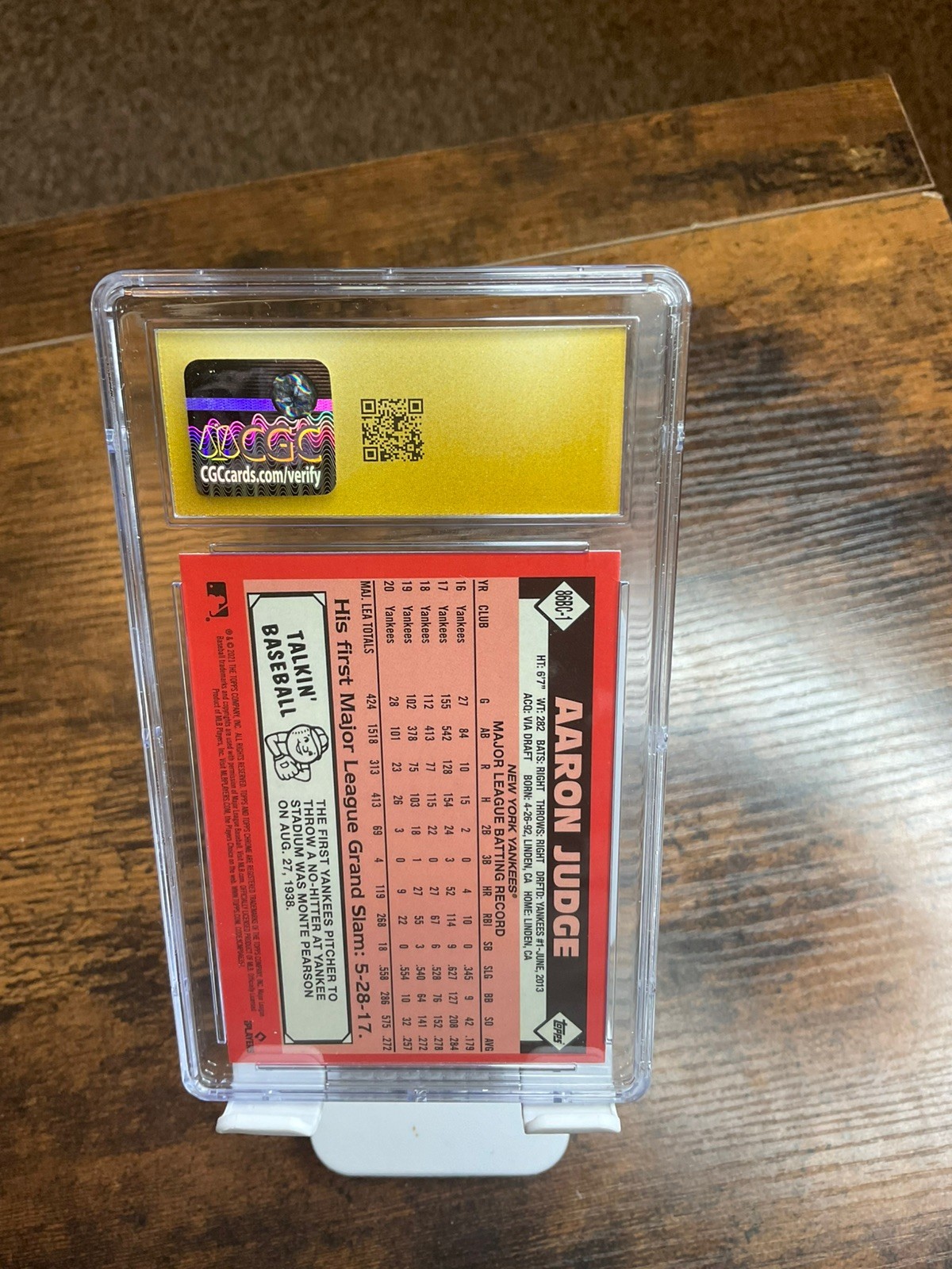 2021 Topps Chrome 1986 Topps #86BC1 Aaron Judge Pristine 10