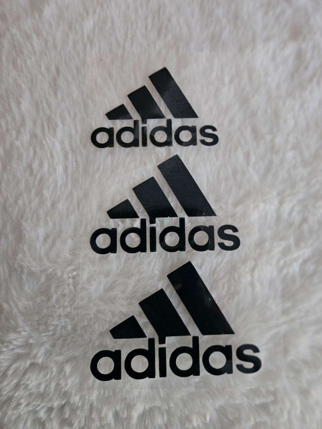 3 DIFFERENT SIZES Adidas Logo Iron On Decal / FREE SHIPPING in the US DIY