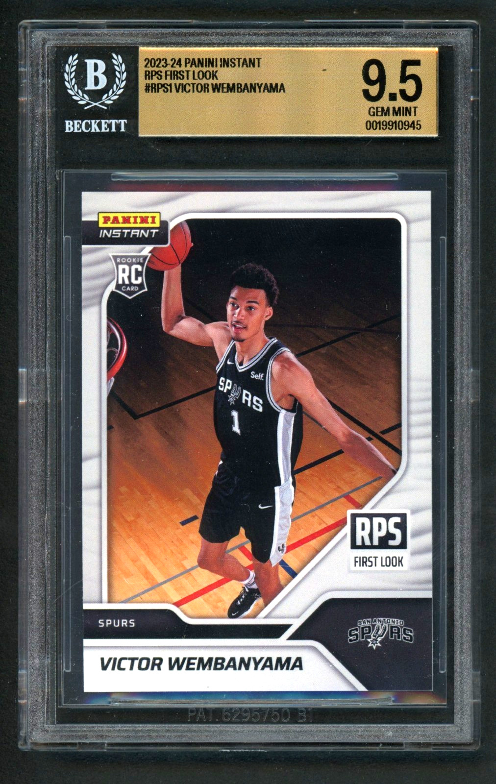 2023-24 Panini Instant #RPS-1 Victor Wembanyama Rookie (RC) BGS 9.5 Gem Mint