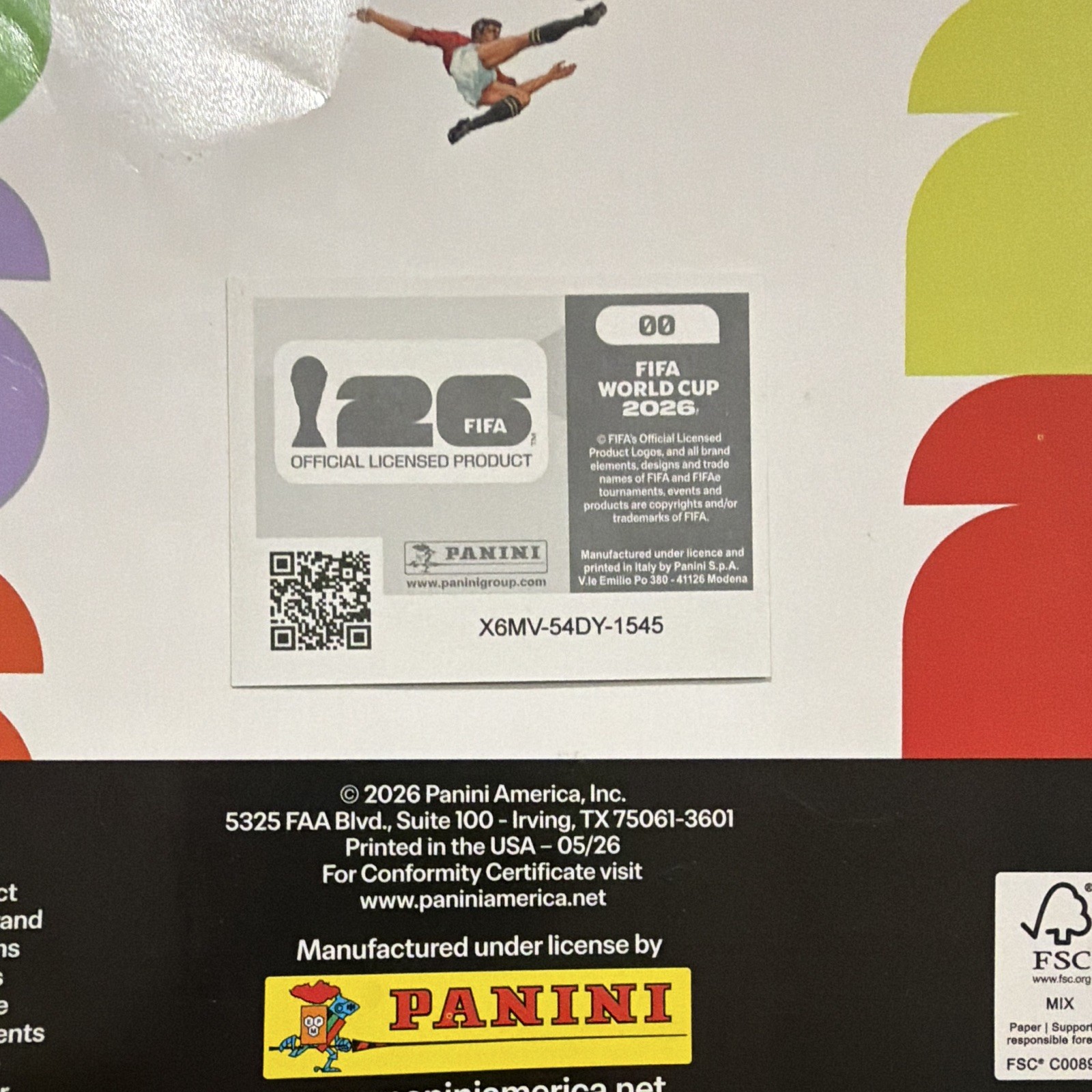 Panini FIFA World Cup 2026 Soccer Card #00 Panini Logo (Bicycle Kick) Hologram